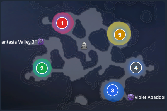Map of Phantasia and Sagittarion Valleys